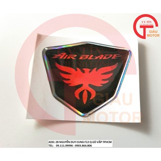 TEM LOGO CHO XE HONDA AIR BLADE ĐỜI ĐẦU MÀU ĐỎ , CHỐNG NƯỚC, BONG TRÓC