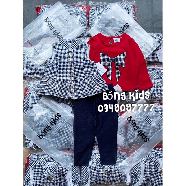 Set 3 Món Gile Nơ ZicZac Crown&amp;Ivy