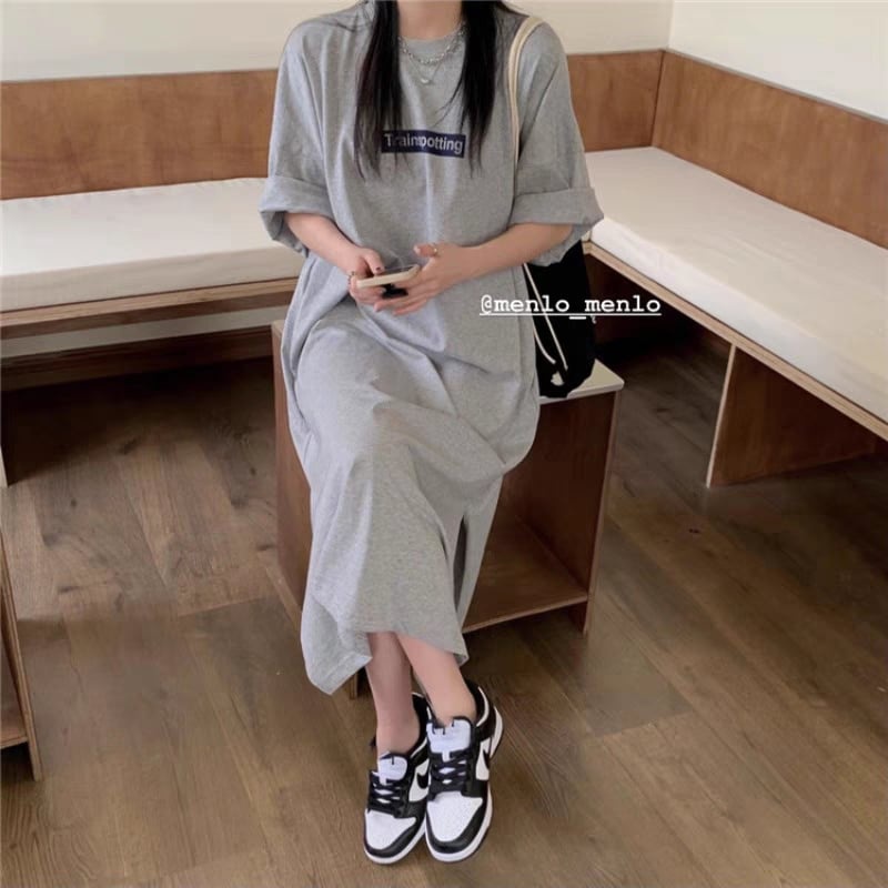 Đầm Xuông Dáng Dài Ulzzang Phong Cách Dành Cho Nữ