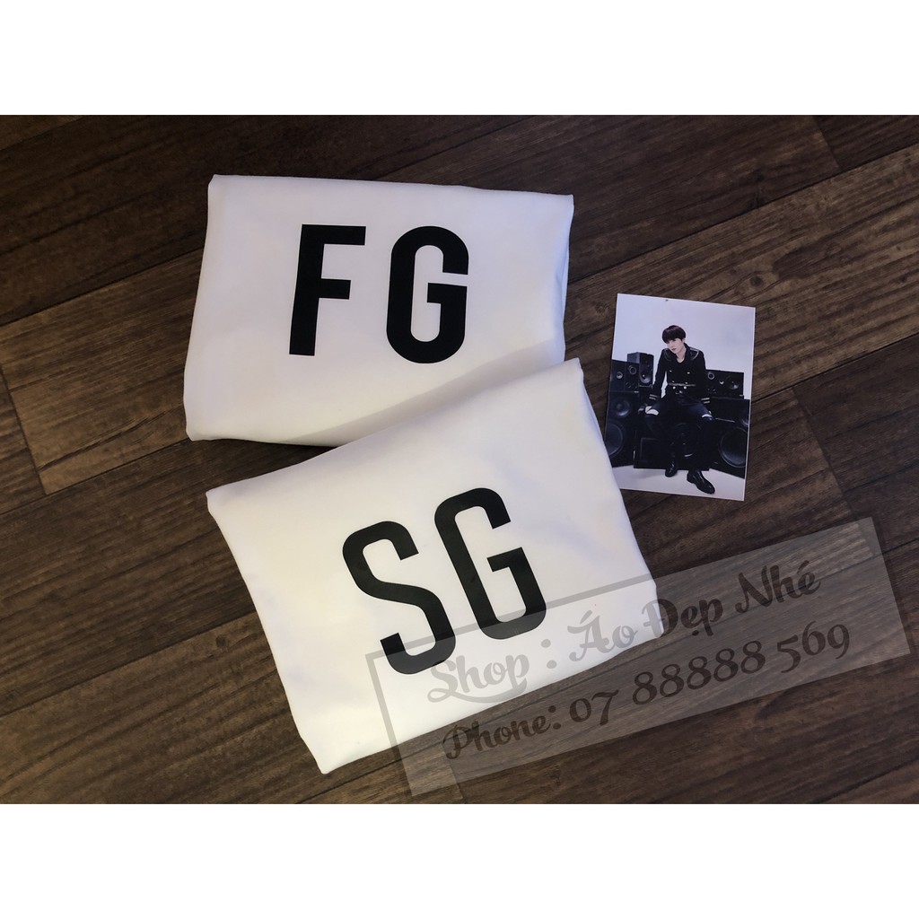Áo thun tay lỡ BTS SUGA FG/SG chất cotton | WebRaoVat - webraovat.net.vn