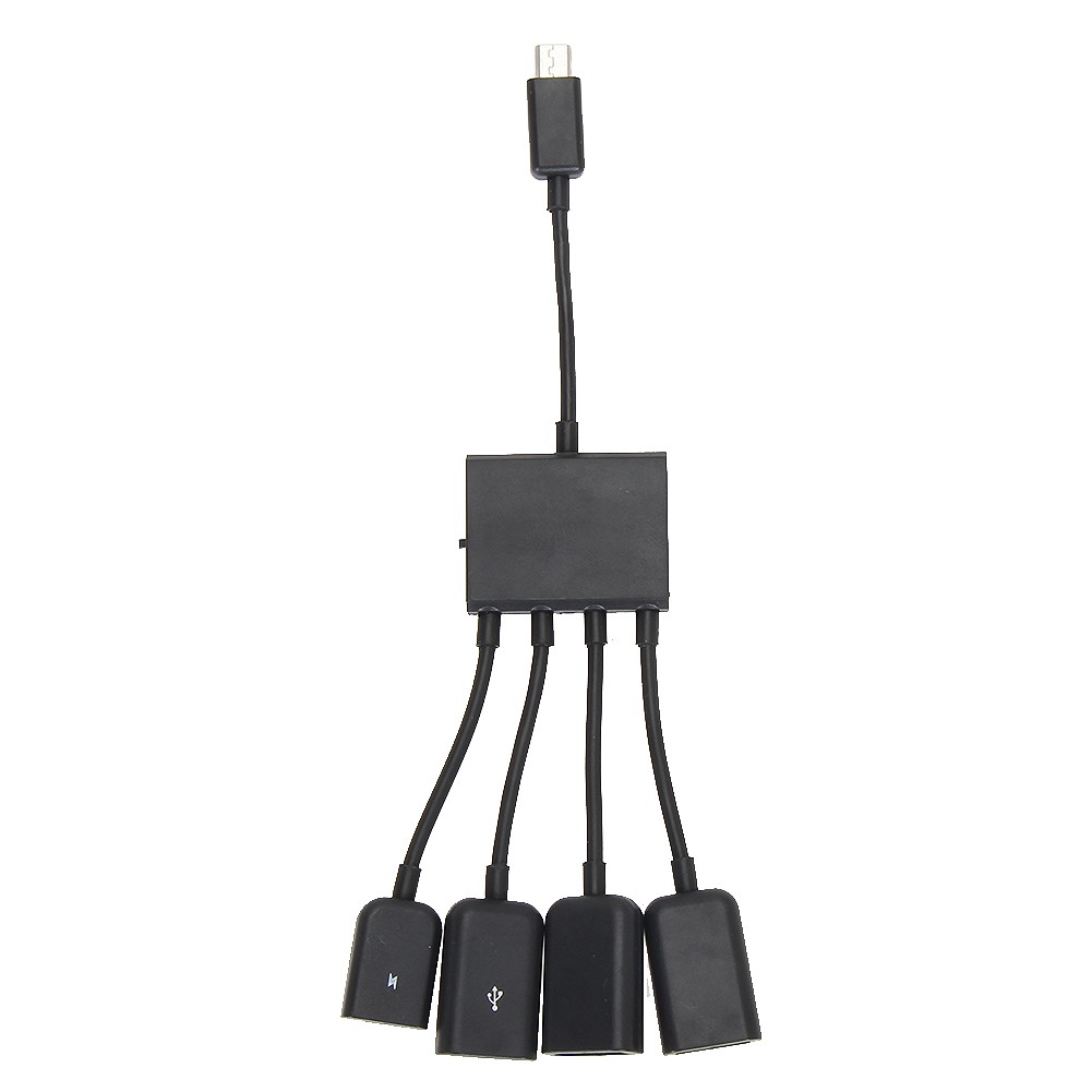 Cáp sạc 4 cổng Micro USB OTG HUB cho Samsung điện thoại Android PC