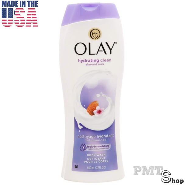 Sữa tắm dưỡng ẩm Olay 650ml Muối Biển | Hạnh Nhân | Hoa Lan | Dâu | Bơ Sữa | Chống lão hóa - Mỹ