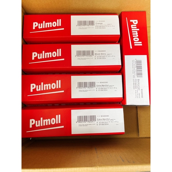Kẹo PULMOLL - Kẹo Ngậm Giảm Ho Không Đường - Hộp 50g