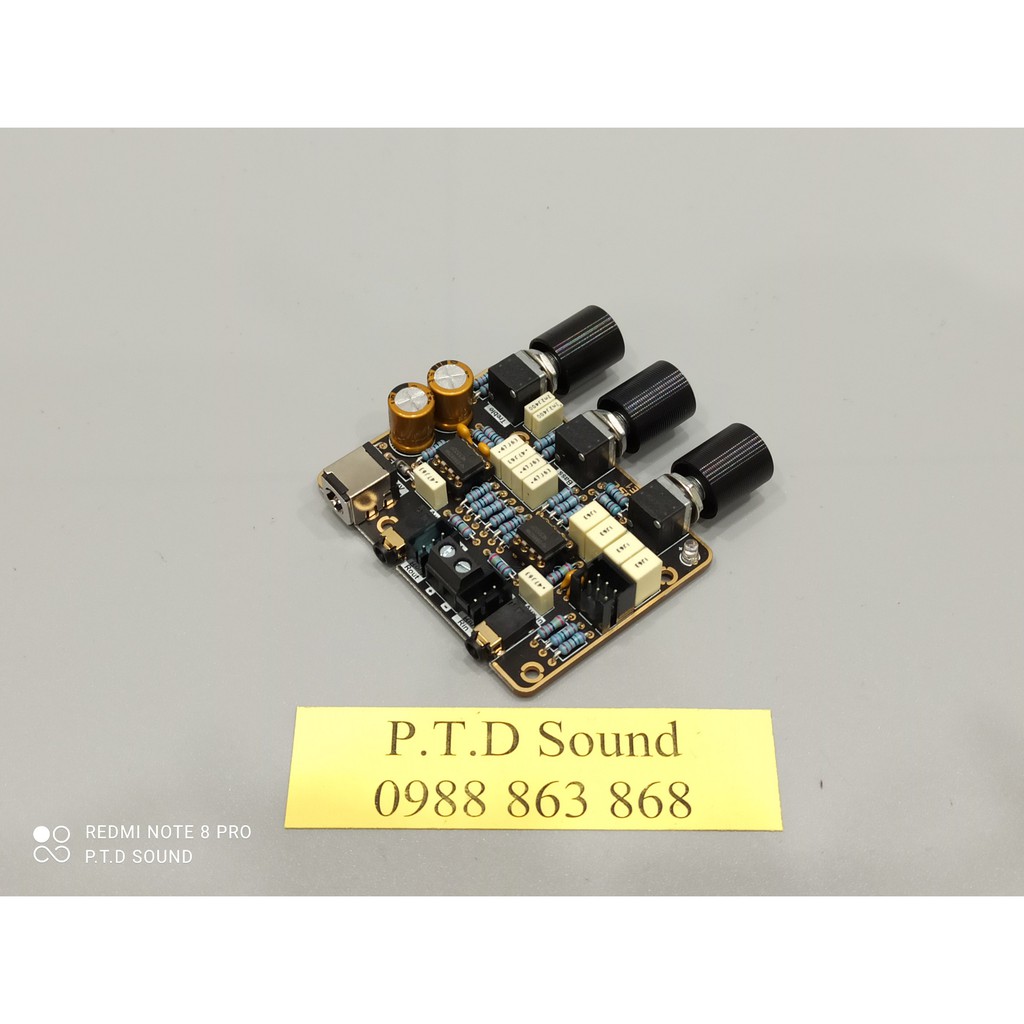 Mạch âm sắc pre amp LQSC Ne 5532 Hifi DC 9 - 12v linh kiện xịn. DIY rề siêu hay từ PTD Sound