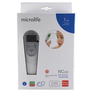 Nhiệt kế hồng ngoại Microlife NC200 cho bé ( tặng 01 khẩu trang xô cho bé )