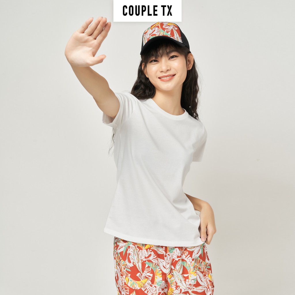 Áo Thun Cổ Tròn Basic Nữ Couple TX