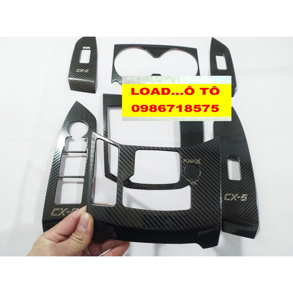 Ốp Nội Thất Xe Mazda CX5 2022-2018 Vân Carbon Cao Cấp