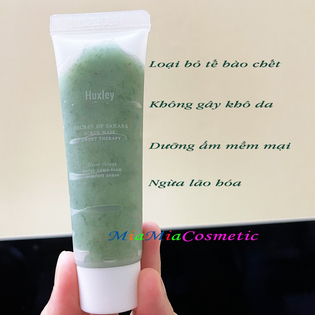 Huxley Spa Mini 3 Món Tẩy Da Chết Mặt Nạ Đất Sét Mặt Nạ Ngủ Huxley Spa Routine Deluxe Complete [NHẬP KHẨU CHÍNH HÃNG]