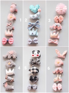 Set 5 kẹp tóc bé gái (nhiều mẫu)