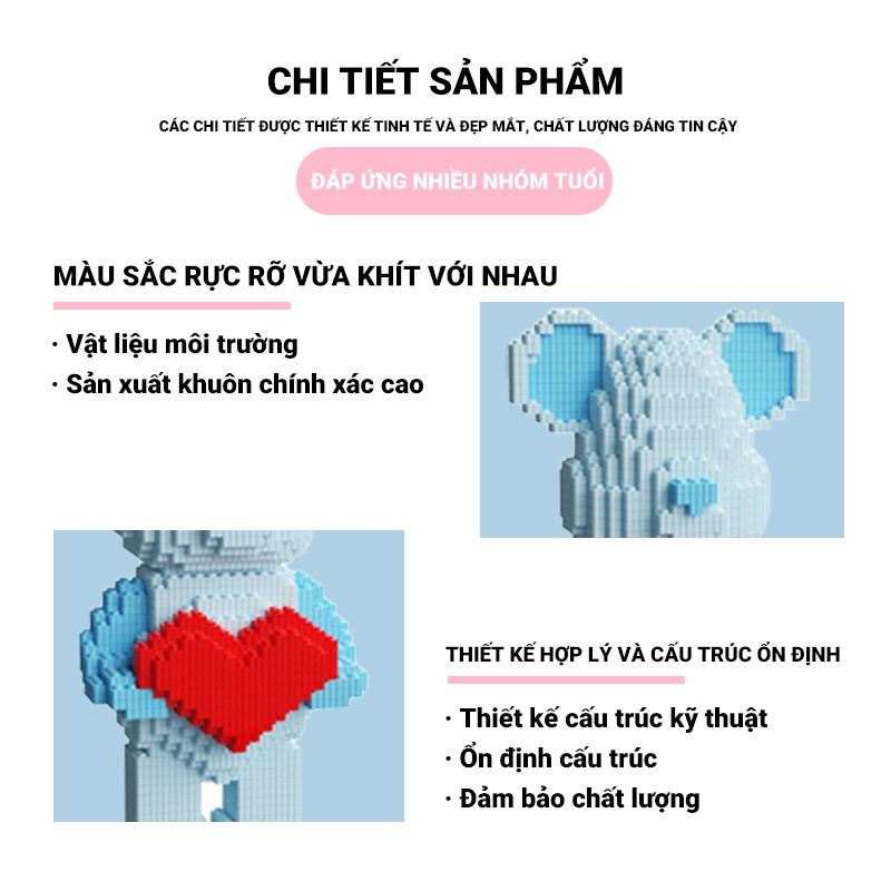 Đồ Chơi LEGO Lắp Ráp Hình Chú Gấu Violent Bears