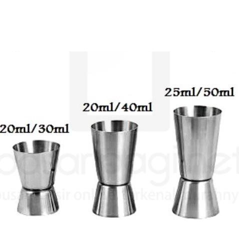 Đong Inox Jigger 2 Đầu Nhiều Size