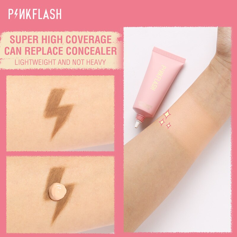 [Hàng mới về] Kem nền PINKFLASH che khuyết điểm hỗ trợ dưỡng ẩm kiềm dầu lâu trôi hiệu quả | BigBuy360 - bigbuy360.vn