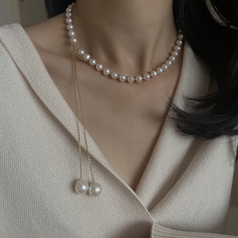Dây chuyền hạt 8ly khóa kéo