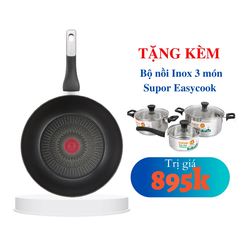 Nhập Pháp - Chảo chiên chống dính sâu lòng Tefal Unlimited 28cm G2551902 - Chính hãng - Bảo hành 24 tháng