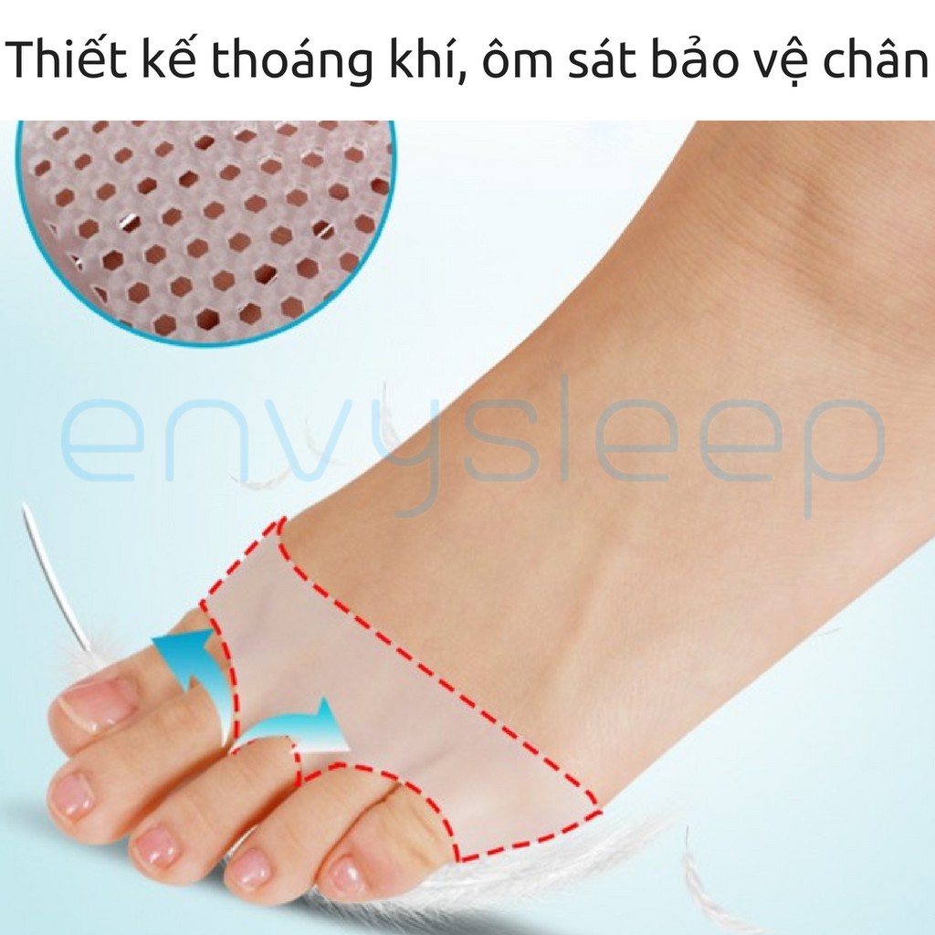 SIÊU SALE - Lót giày Silicon Envysleep chống chai, giảm đau các ngón khi mang giày cao gót, size 35-38