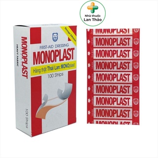 BĂNG CÁ NHÂN MONOPLAST HỘP 100 MIẾNG CHÍNH HÃNG THÁI LAN