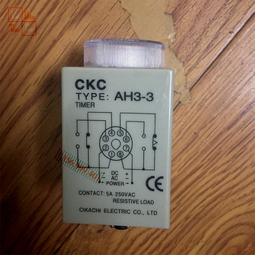 Rơ le, Relay thời gianTimer CKC AH3-3 220VAC