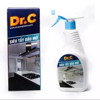 Tẩy dầu mỡ, tẩy dầu siêu tốc dr.c - 500ml, tẩy dầu mỡ nhà bếp