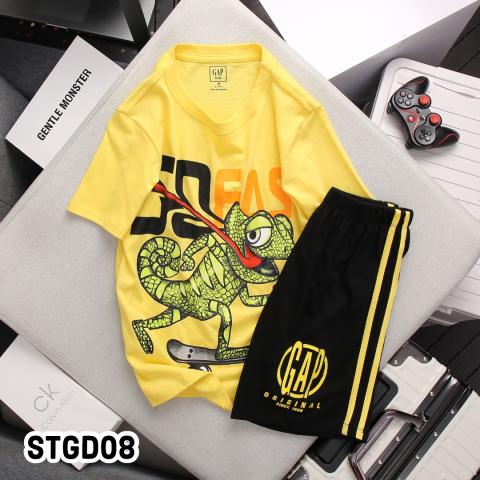 Bộ đồ bé trai size đại, quần áo trẻ em từ 5 đến 14 tuổi họa tiết in, Chất Vải Cotton Mền Mại từ 22-45kg - STGD