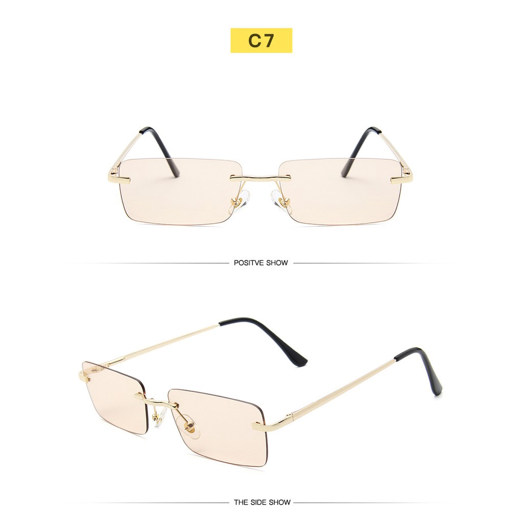 Kính mát không gọng phong cách Hàn Quốc cho nữ