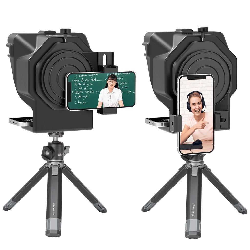 Ulanzi Teleprompter PT-16 - Máy Nhắc Chữ Mini Cho Vlogger, Nhà Báo, Người Thuyết Trình, Dùng Cho Smartphone, Tablet
