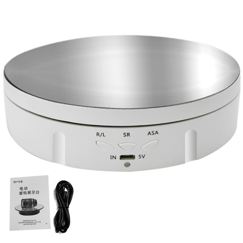 Giá Đỡ Trang Sức Điện Tử 3 Tốc Độ Có Thể Xoay Và Xoay Và Màn Hình Hiển Thị Dùng Pin Sạc USB