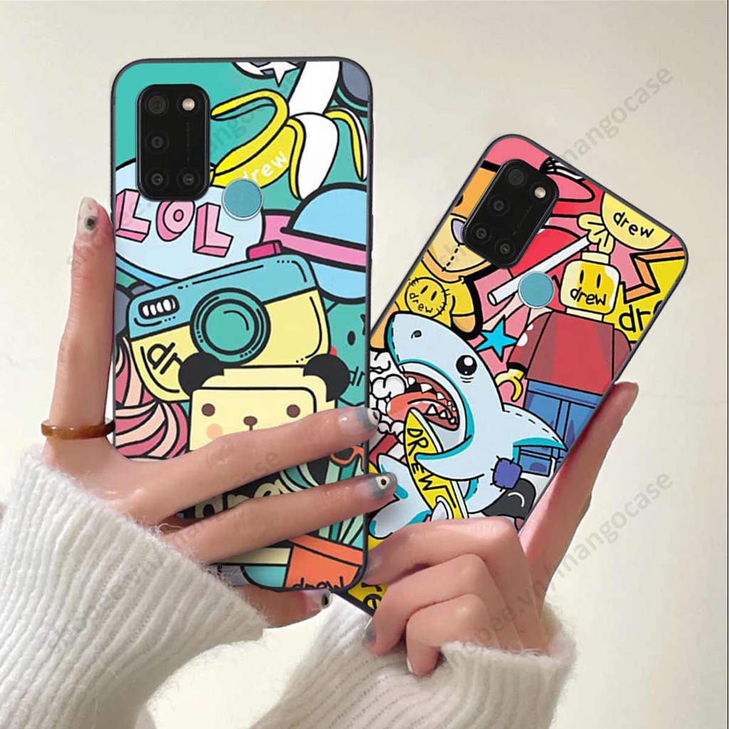 Ốp lưng điện thoại Realme C17 / 7i drew, kaws, bape cao cấp, vỏ ốp rẻ đẹp