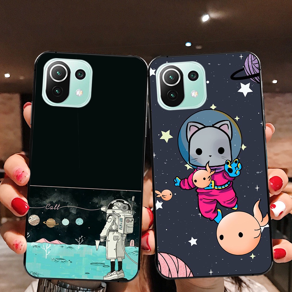 Ốp lưng Xiaomi Mi 11 5G - Mi 11 Lite 5G - Mi 11 Lite 5G NE -  Mi 11T 5G - Mi 11T Pro 5G mẫu phi hành gia vũ trụ siêu dễ