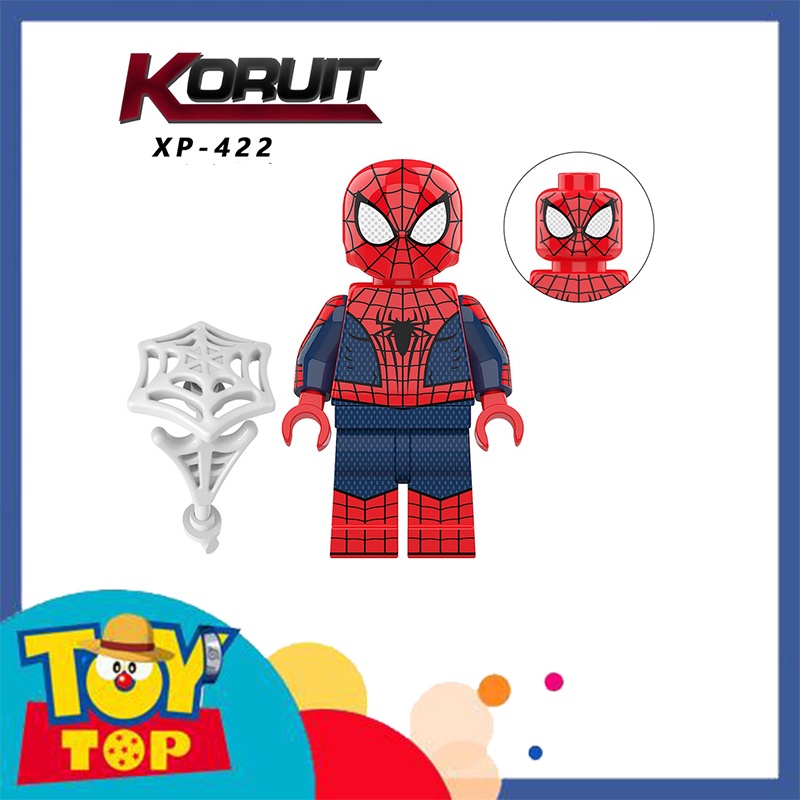 Lắp ráp ghép Spiderman người nhện Goblin Doctor Strange Mysterio trong phim No Way Home xếp hình KT1055