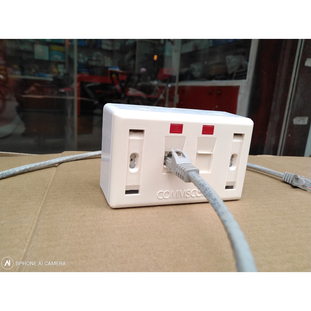 Nhân ổ cắm mạng cat6 Commscope AMP
