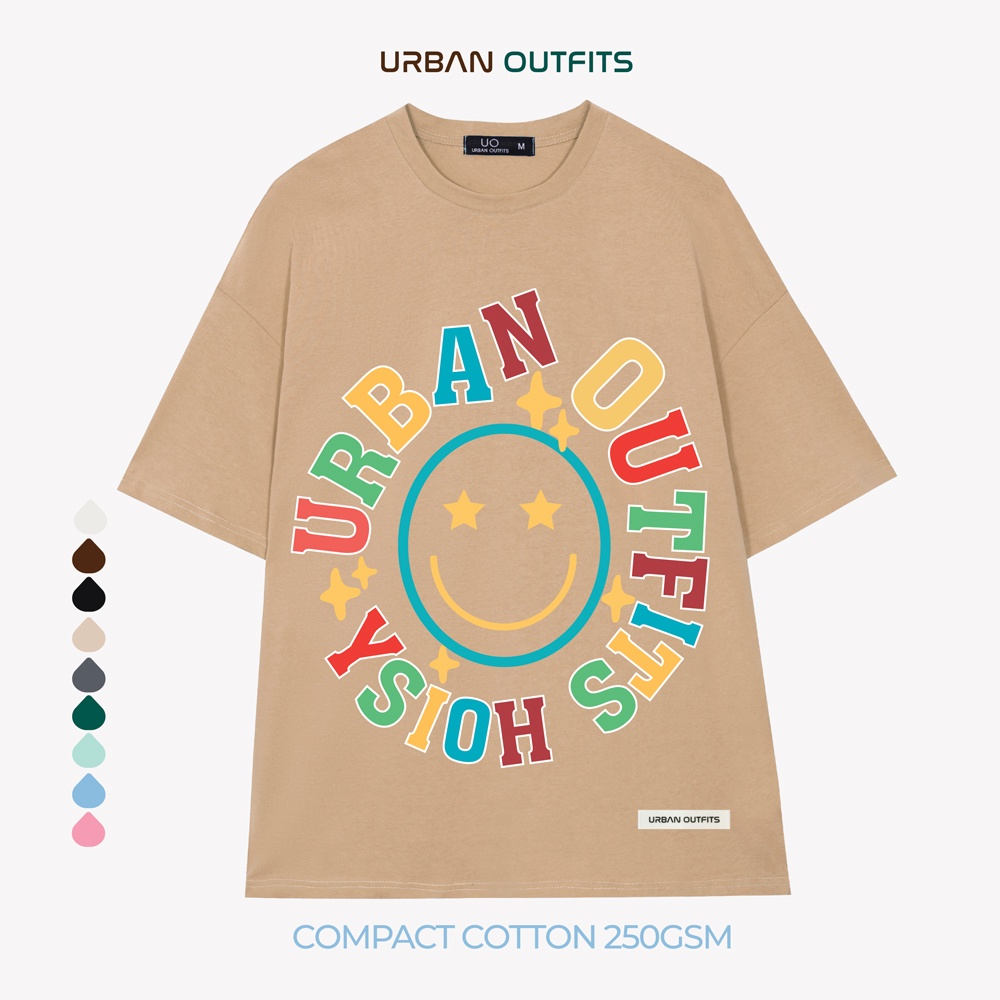 Áo Thun Tay Lỡ Form Rộng URBAN OUTFITS ATO175 Local Brand In kích thước 40x45 ver 2.0 Chất Vải 95% Compact Cotton 250GSM