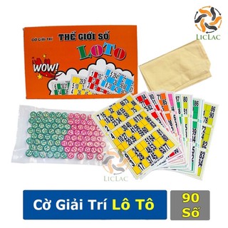 Bộ Đồ Chơi Lô Tô Giấy Và Hạt Gỗ Sắc Nét, Bingo Lotto Việt Giải Trí Ngày Tết