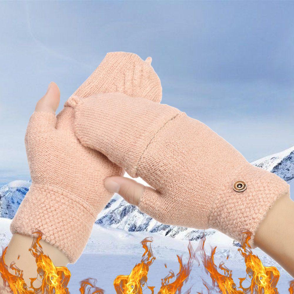 Găng Tay Dệt Kim Mềm Mại Co Giãn Giữ Ấm Ngón Tay Dùng Làm Quà Tặng Giá