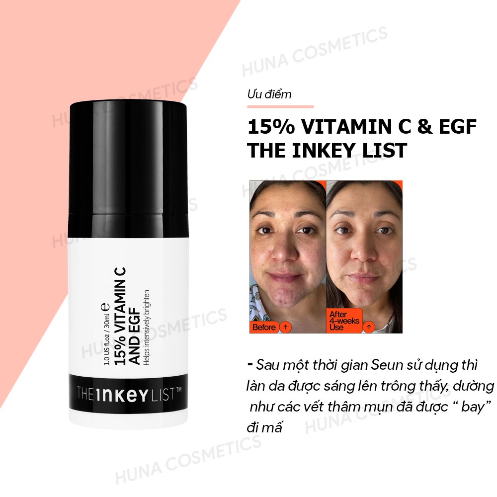 [BILL SEPHORA] SERUM TRẮNG SÁNG DA 15% VITAMIN C AND EGF THE INKEY LIST
