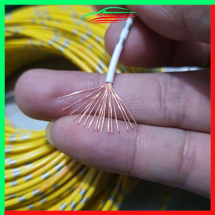 Cuộn 100 mét dây điện nhật lõi đồng 0.3mm, 0.5mm, 0.85mm, 1.25mm, 2mm chuyên dùng cho ô tô xe máy