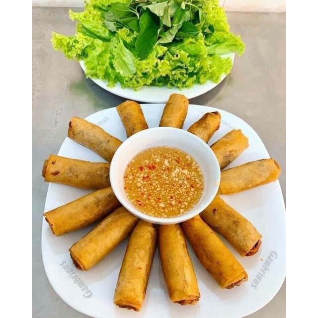 Vỏ bò bía đậu xanh loại tươi mềm xấp 100 lá cuốn nem phô mai siêu đỉnh