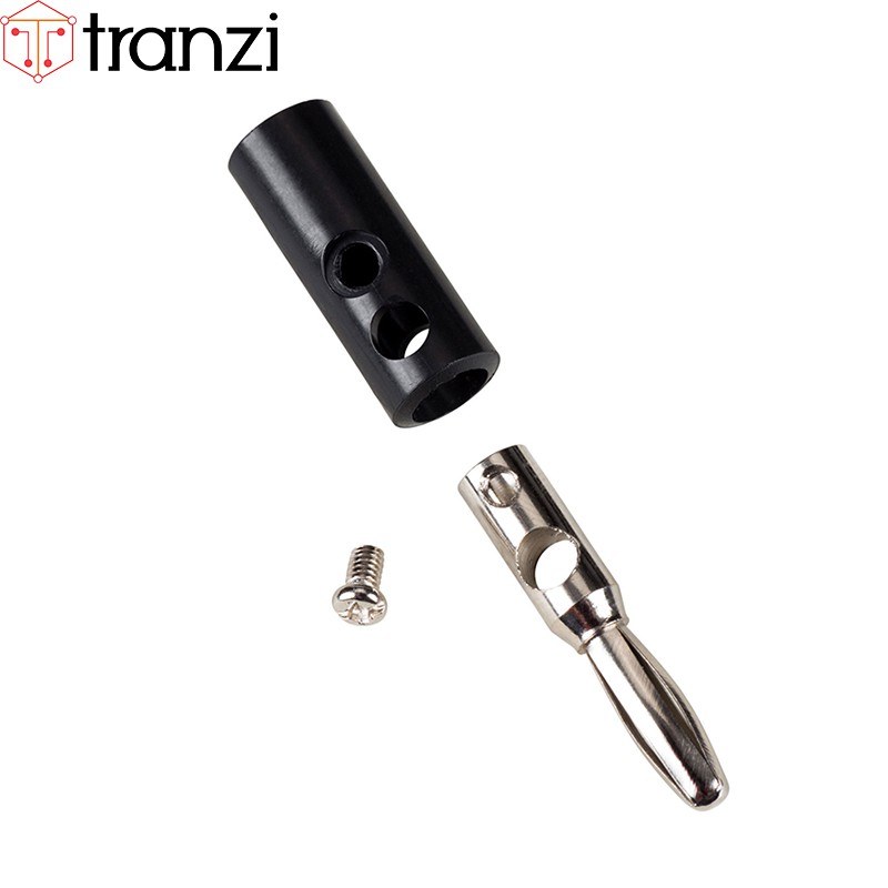 Giắc bắp chuối đực 4mm đen - túi 10 cái