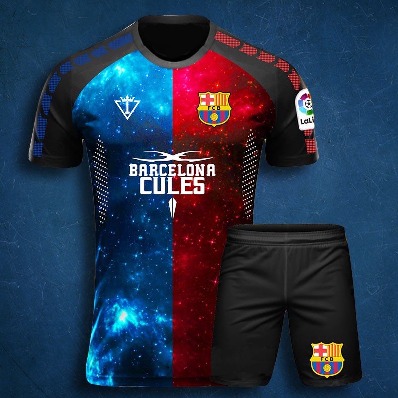 Đồ Đá Banh Độc Lạ Cực Chất - CLB Barcelona Galaxy