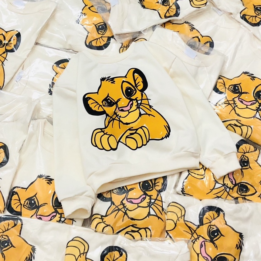 Áo dài tay thu đông bé trai - Áo nỉ Lion Zara siêu đẹp cho bé trai size 1-5t