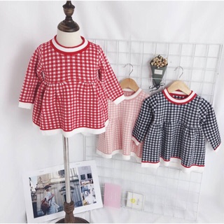 Váy korea kẻ caro size 1-5t