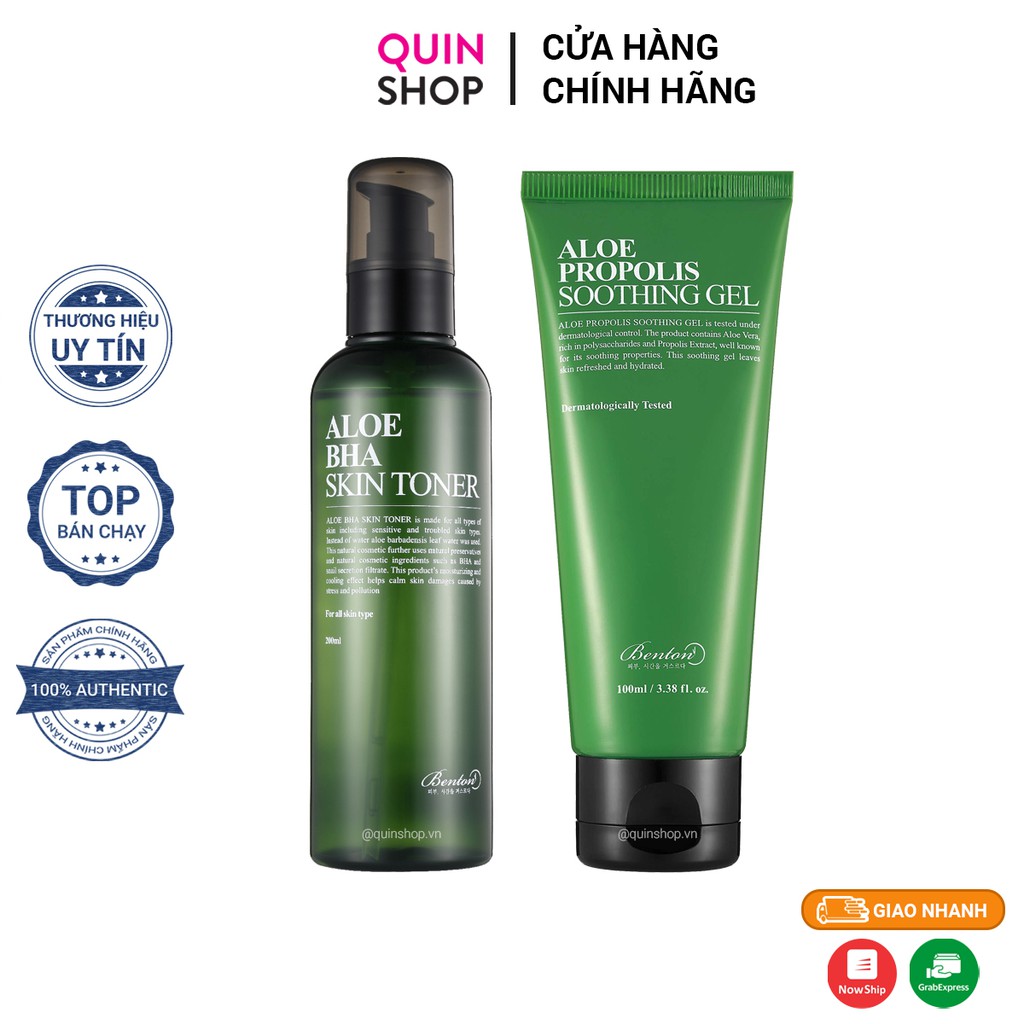 Combo Giảm Mụn Benton Aloe