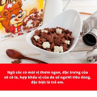 Ngũ cốc socola hình Gấu Choco teddy hiệu Familia nhập khẩu Thụy Sĩ