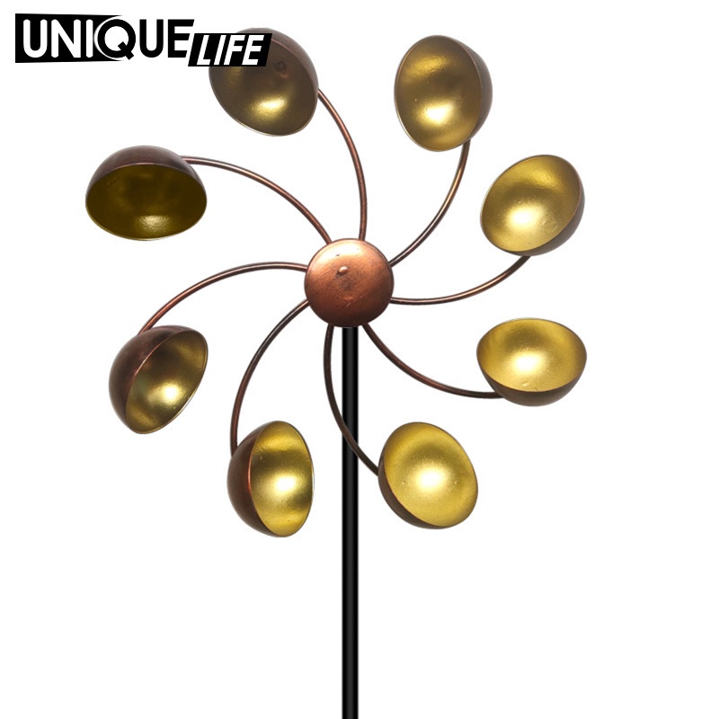 Cối Xay Gió Kim Loại Trang Trí Lối Đi Sân Vườn Thư Giãn Tâm Trạng