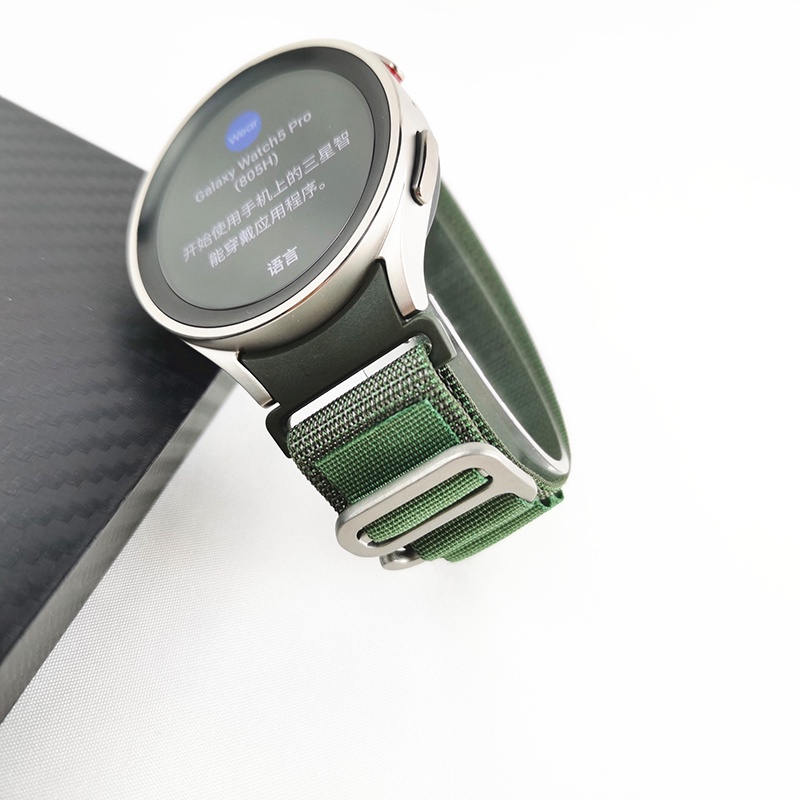 Dây nylon Đeo Tay Kiểu Dáng Thể Thao Cho Đồng Hồ Thông Minh Samsung Galaxy Watch 5 / 5 Pro 40mm 44mm 45mm 4 / 4 Classic 46mm 42mm 20mm