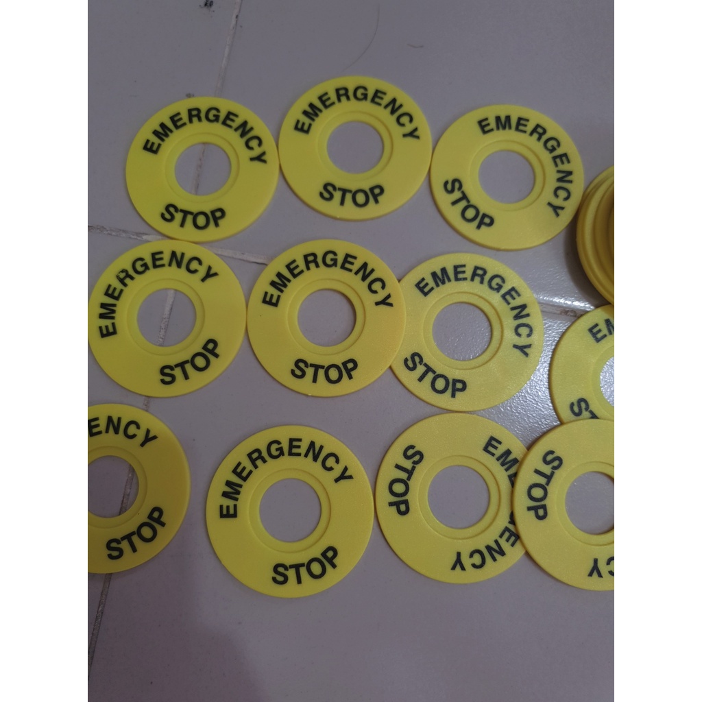 Đai mác nút dừng khẩn, Đai Emgency Stop phi 22