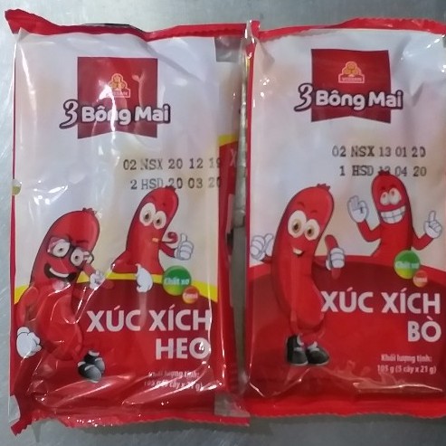 Xúc xích bông mai 5 cây 105gr set 2 gói