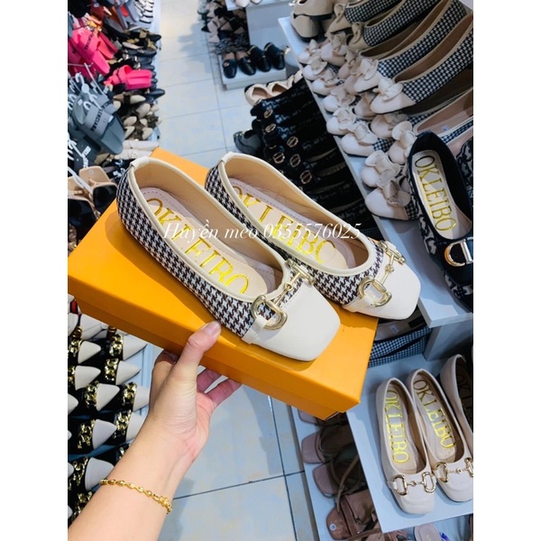 Giày bệt mũi vuông chất da mềm siêu xinh (ẢNH THẬT SHOP TỰ CHỤP )