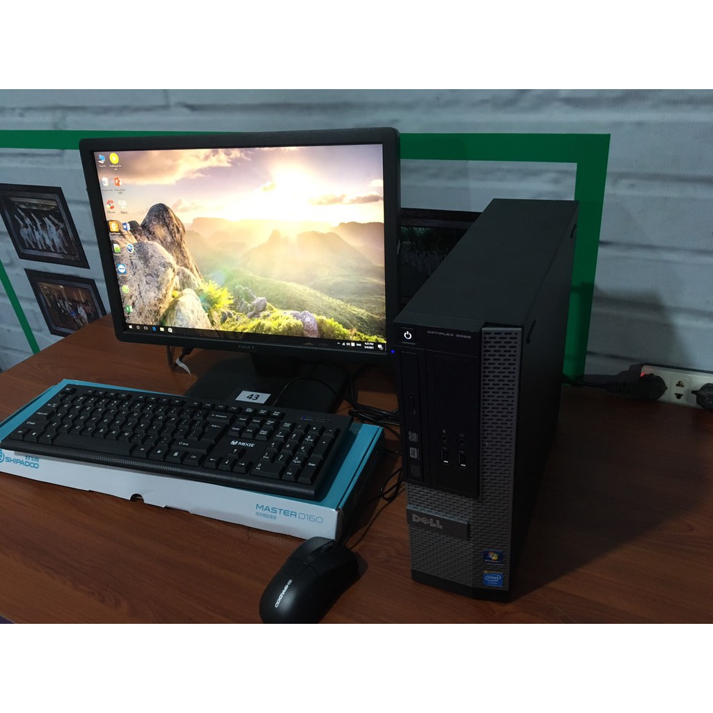 Bộ máy tính Dell 3020 kèm màn hình sử dụng văn phòng làm việc giải trí chơi GAME nhẹ