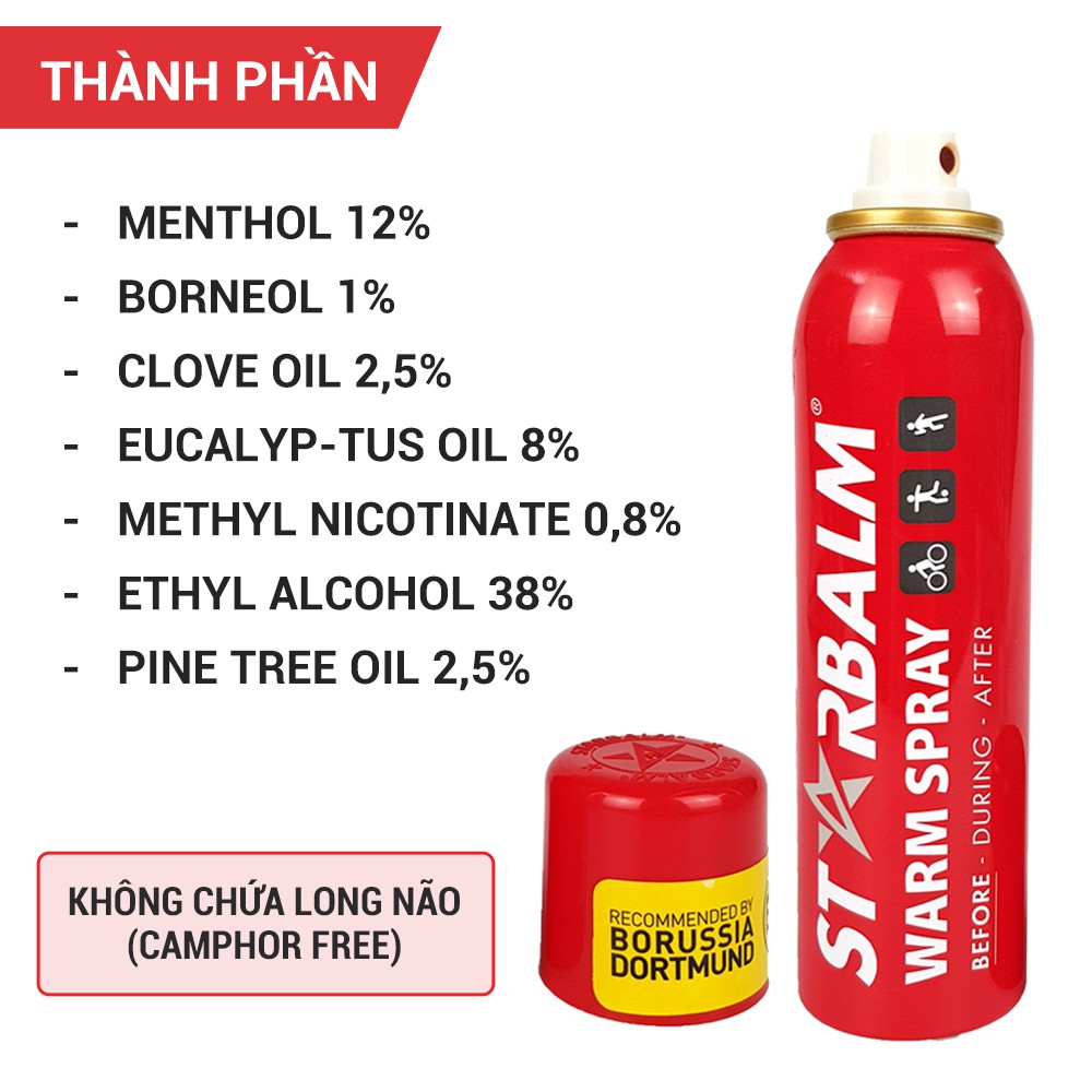 Chai Xịt Nóng Starbalm Warm Spray 150ml GF001SB