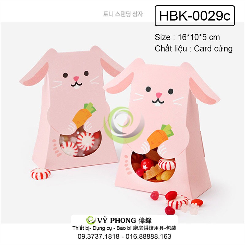 Hộp Bánh Kẹo Hình Thú Mèo/Cáo/Thỏ Đựng Bánh Kẹo Quà Tặng Dễ Thương HBK-0029